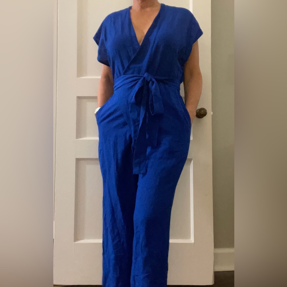 Myrah Penaloza linen playsuit. NWT